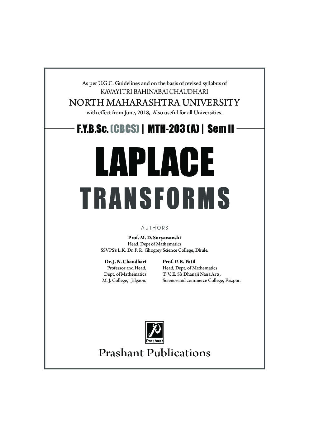 Laplace Transform - Page 2