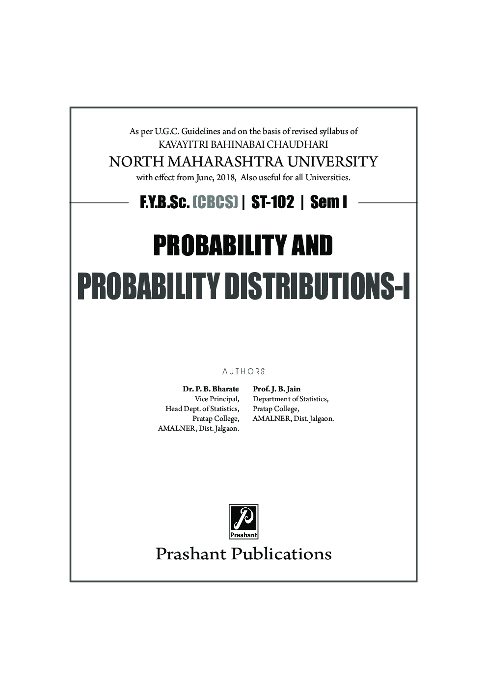 Probability & Probability Distributions - I - Page 2
