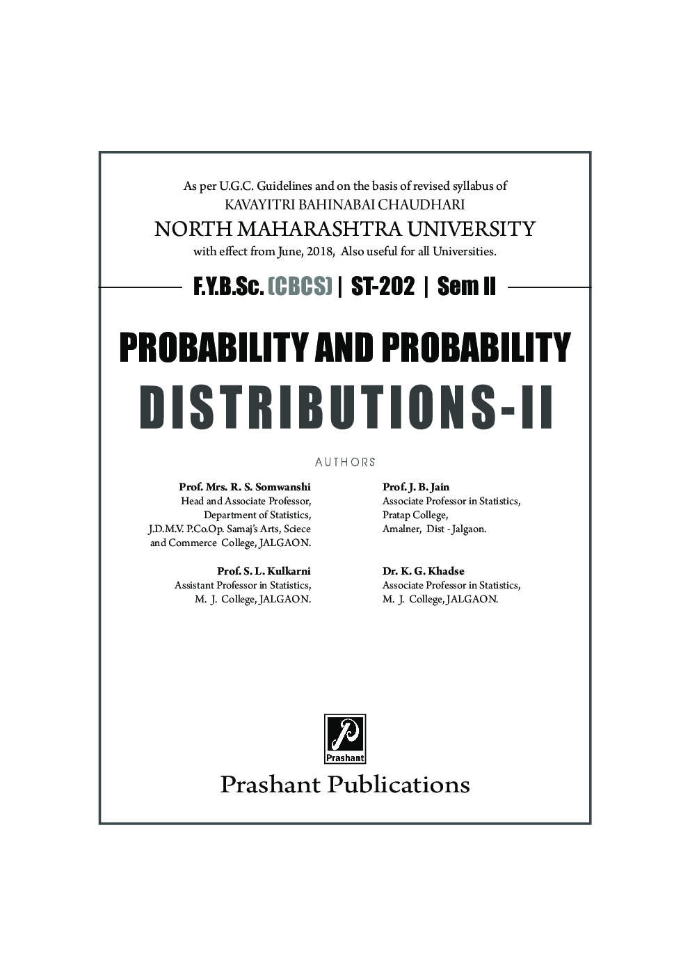 Probability & Probability Distributions - II - Page 2