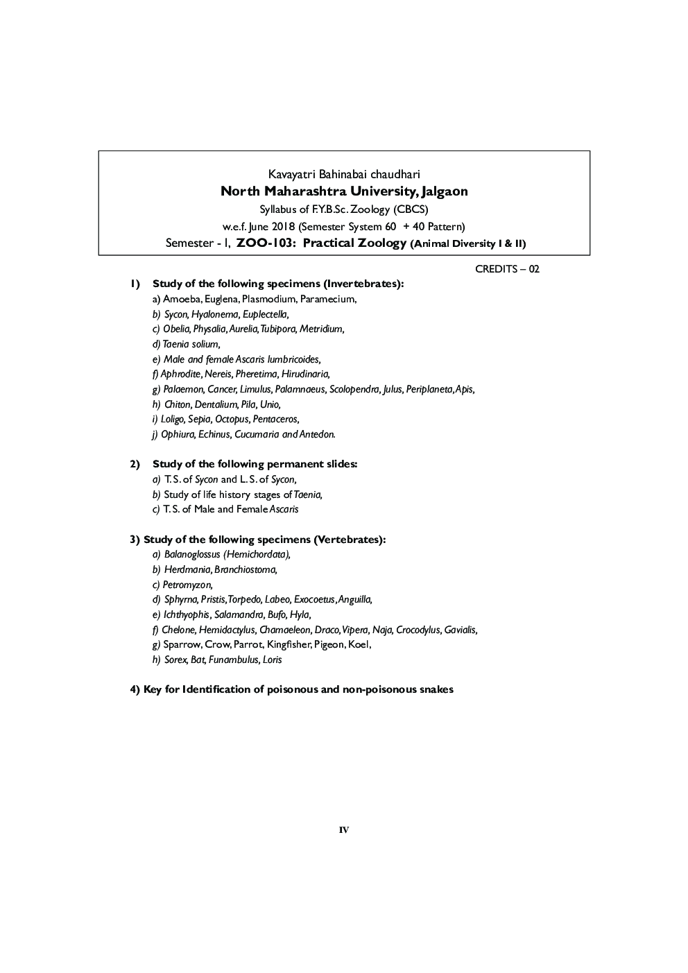 Practical Zoology B.Sc Sem-I - Page 5