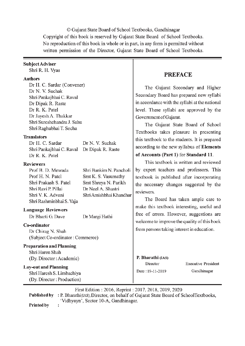 GSBST Textbook Elements of Accounts Part-1 For Class - XI - Page 3