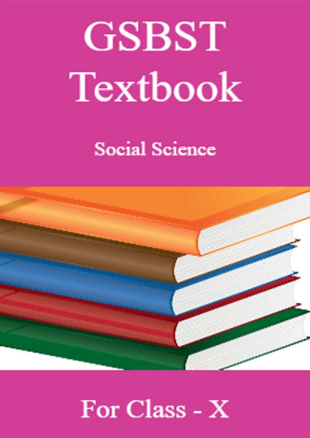 GSBST Textbook Social Science For Class - X - Page 1