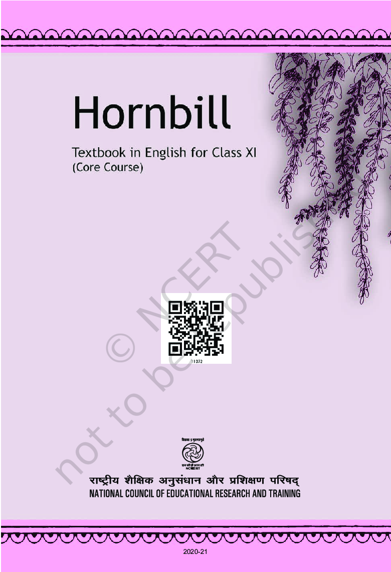 NCERT Textbook English (Hornbill) For Class - XI - Page 2