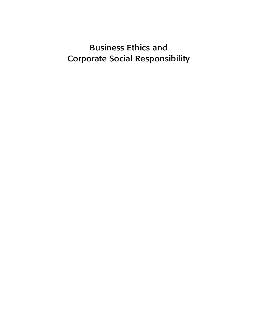 Business Ethics And Corporate Social Responsibility - Page 3