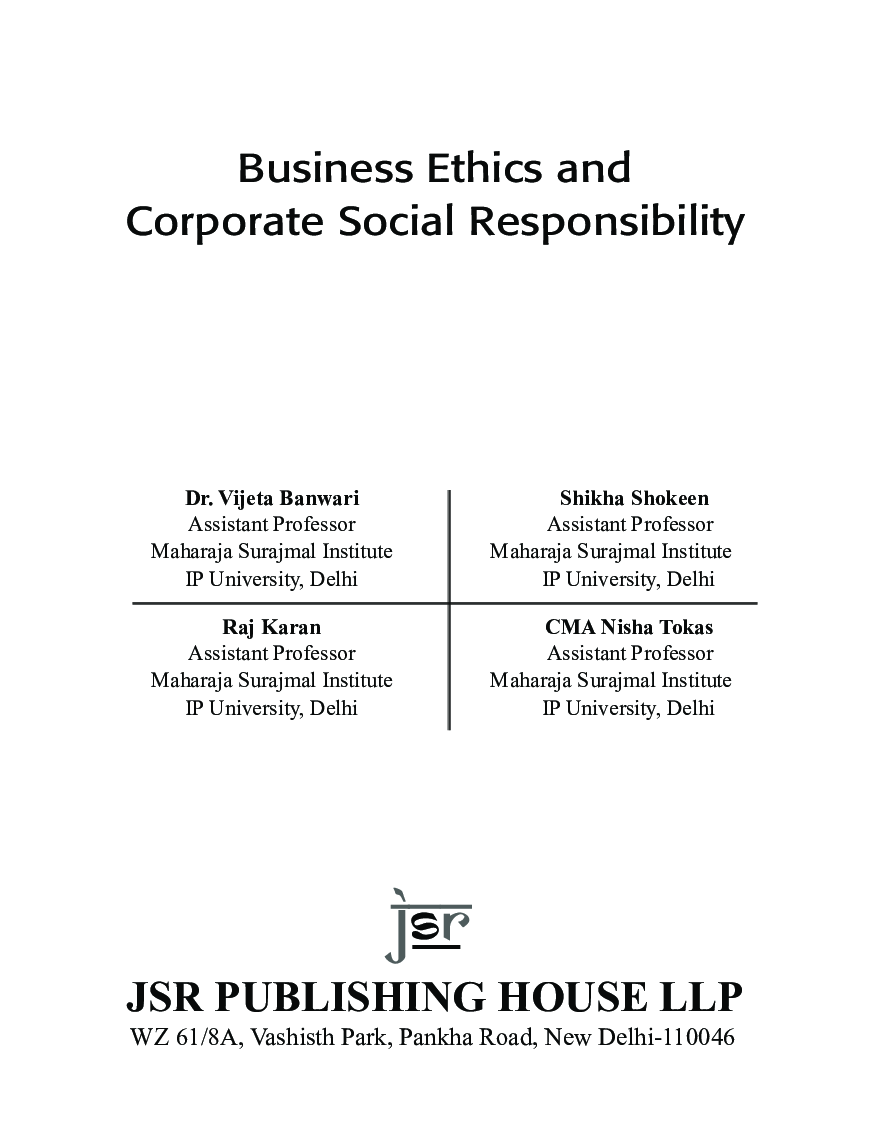 Business Ethics And Corporate Social Responsibility - Page 5