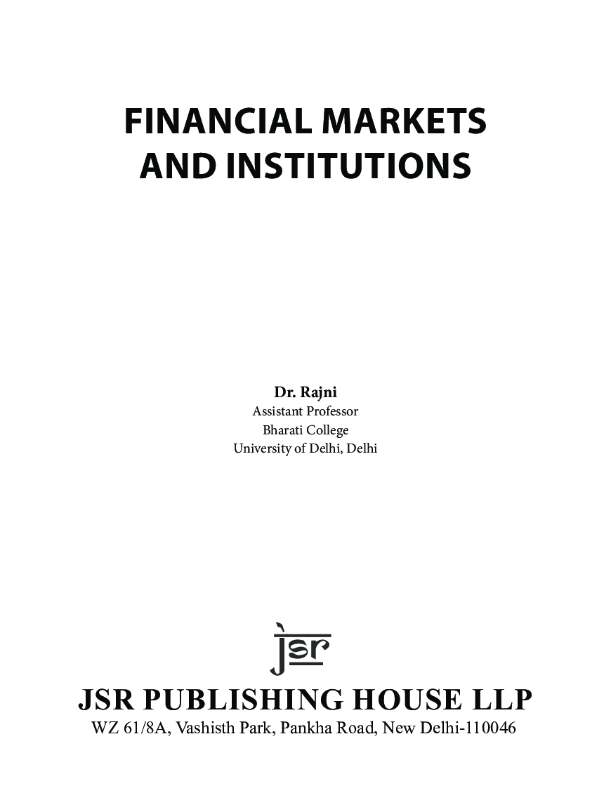 Financial Markets And Institutions - Page 5