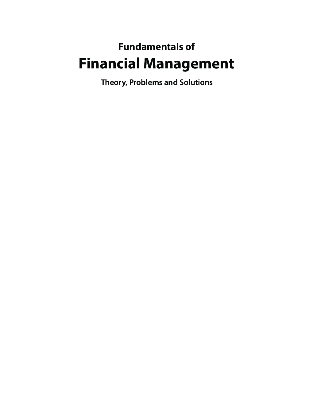 Fundamentals Of Financial Management - Page 3