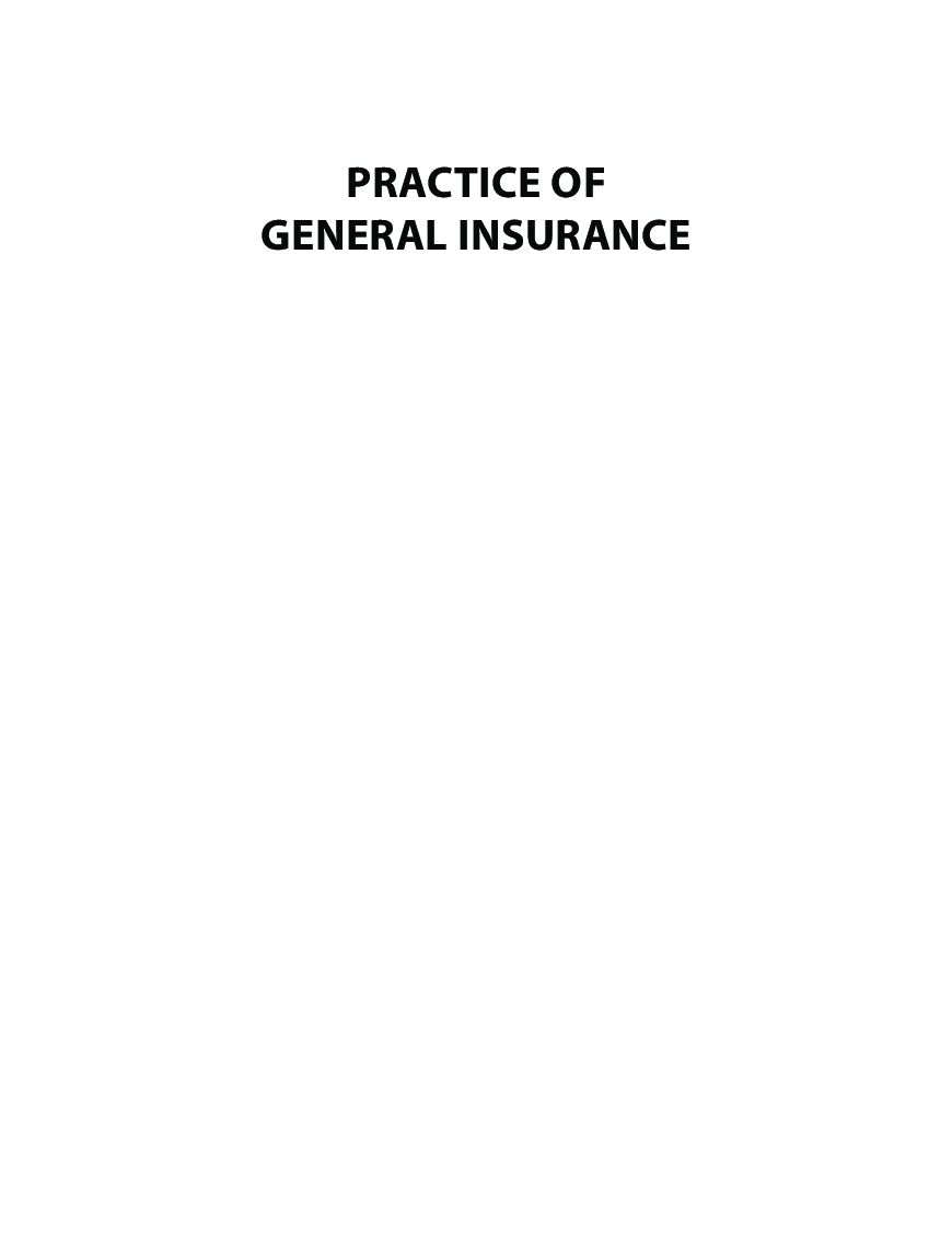 Practice Of General Insurance - Page 3