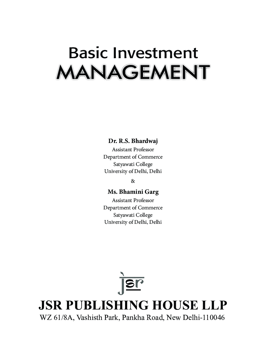 Basic Investment Management - Page 5