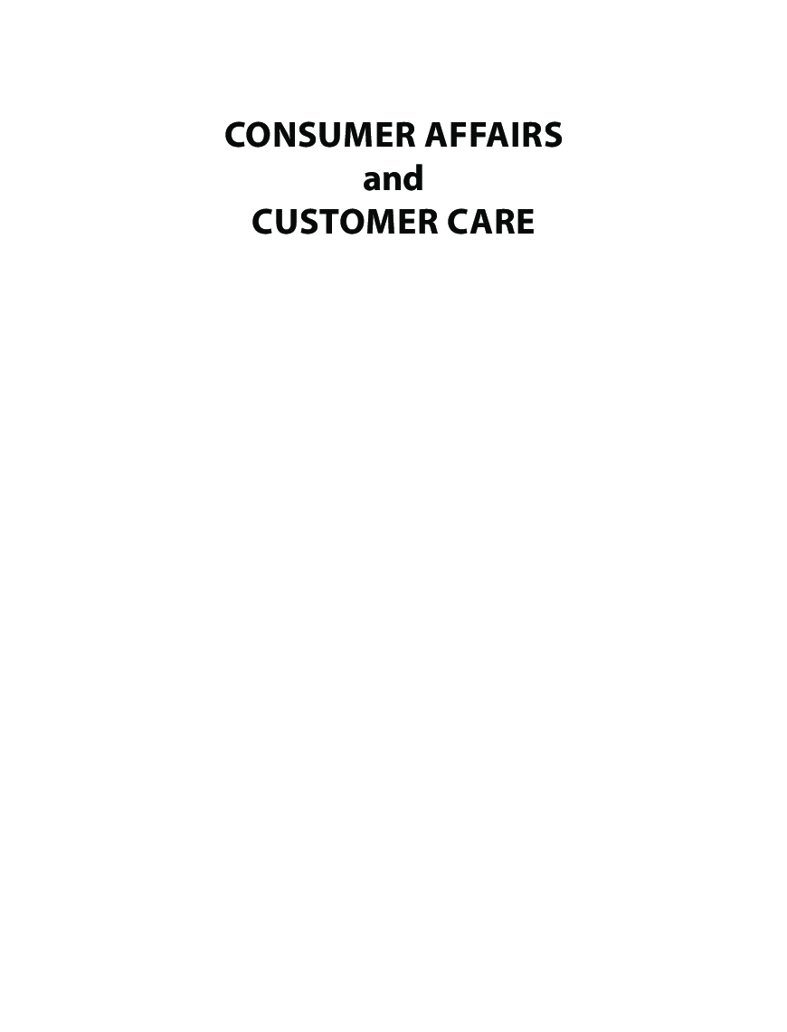 Consumer Affairs And Customer Care - Page 3