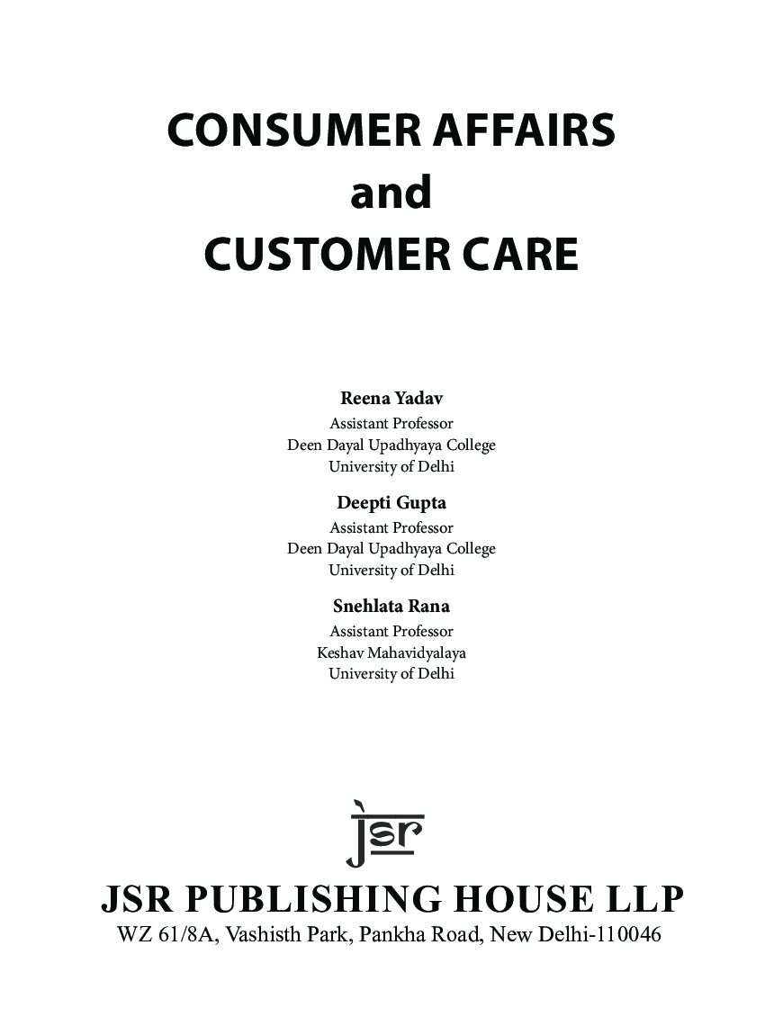 Consumer Affairs And Customer Care - Page 5