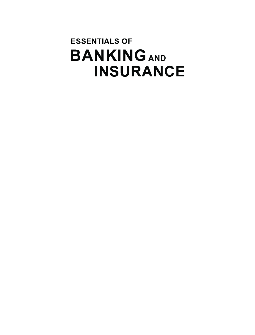 Essentials Of Banking And Insurance - Page 3