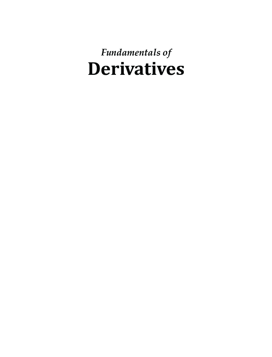 Fundamentals Of Derivatives - Page 3