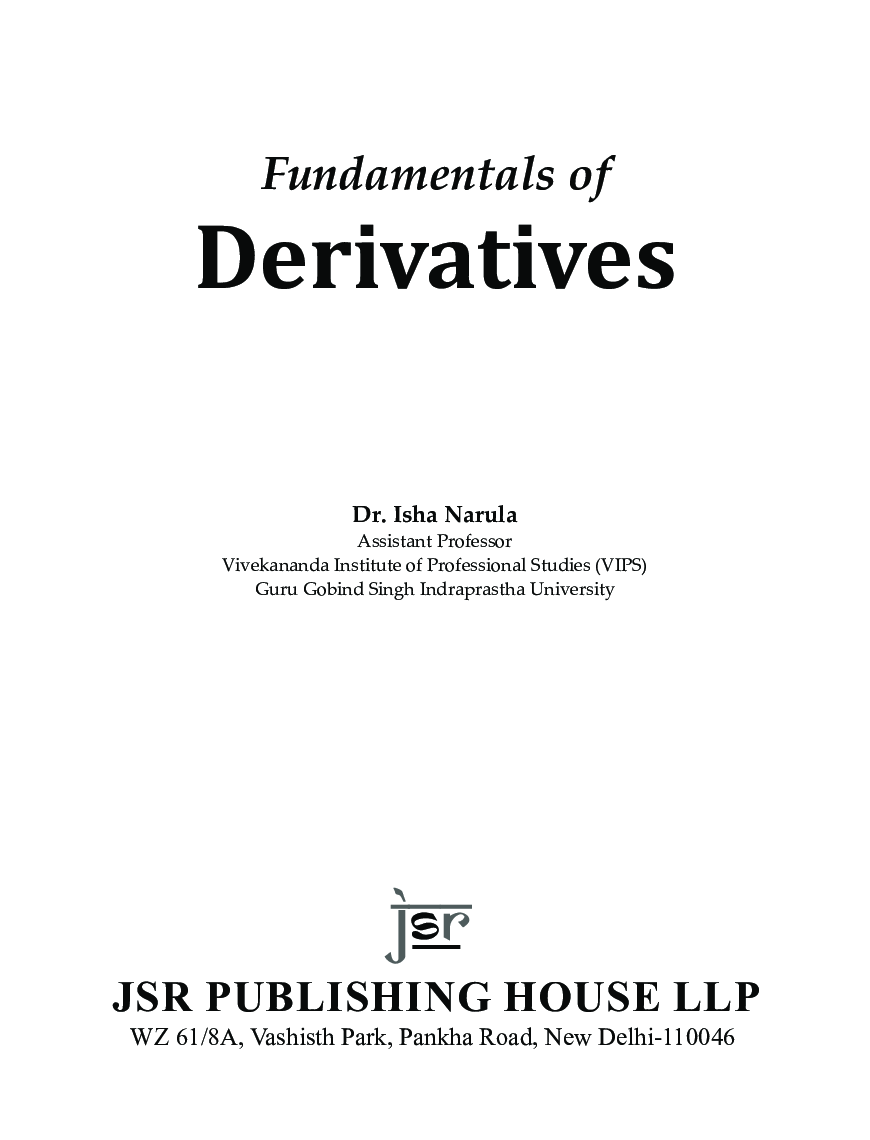 Fundamentals Of Derivatives - Page 5