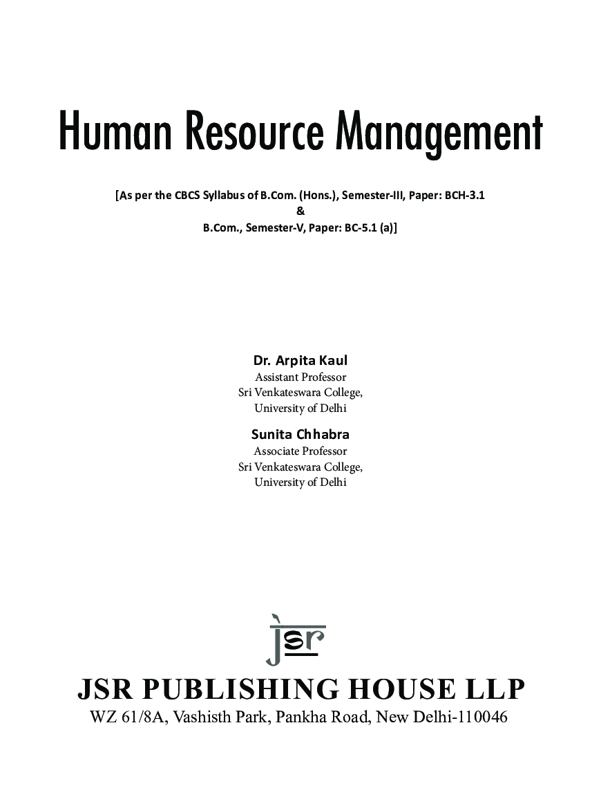 Human Resource Management - Page 5