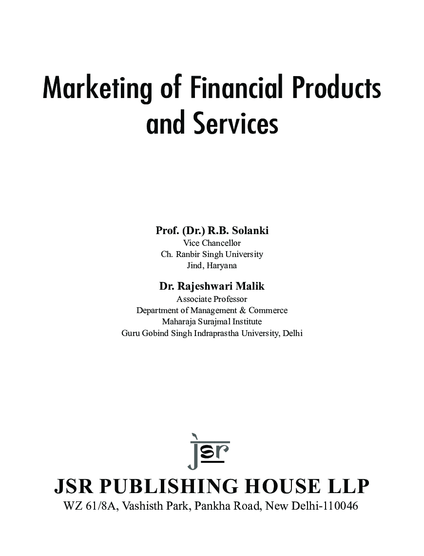 Marketing Of Financial Products And Services - Page 5