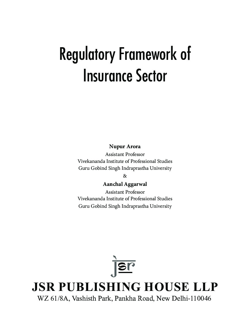 Regulatory Framework Of Insurance Sector - Page 5