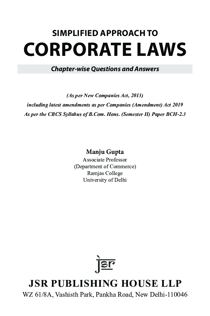 Simplified Approach To Corporate Laws - Page 5