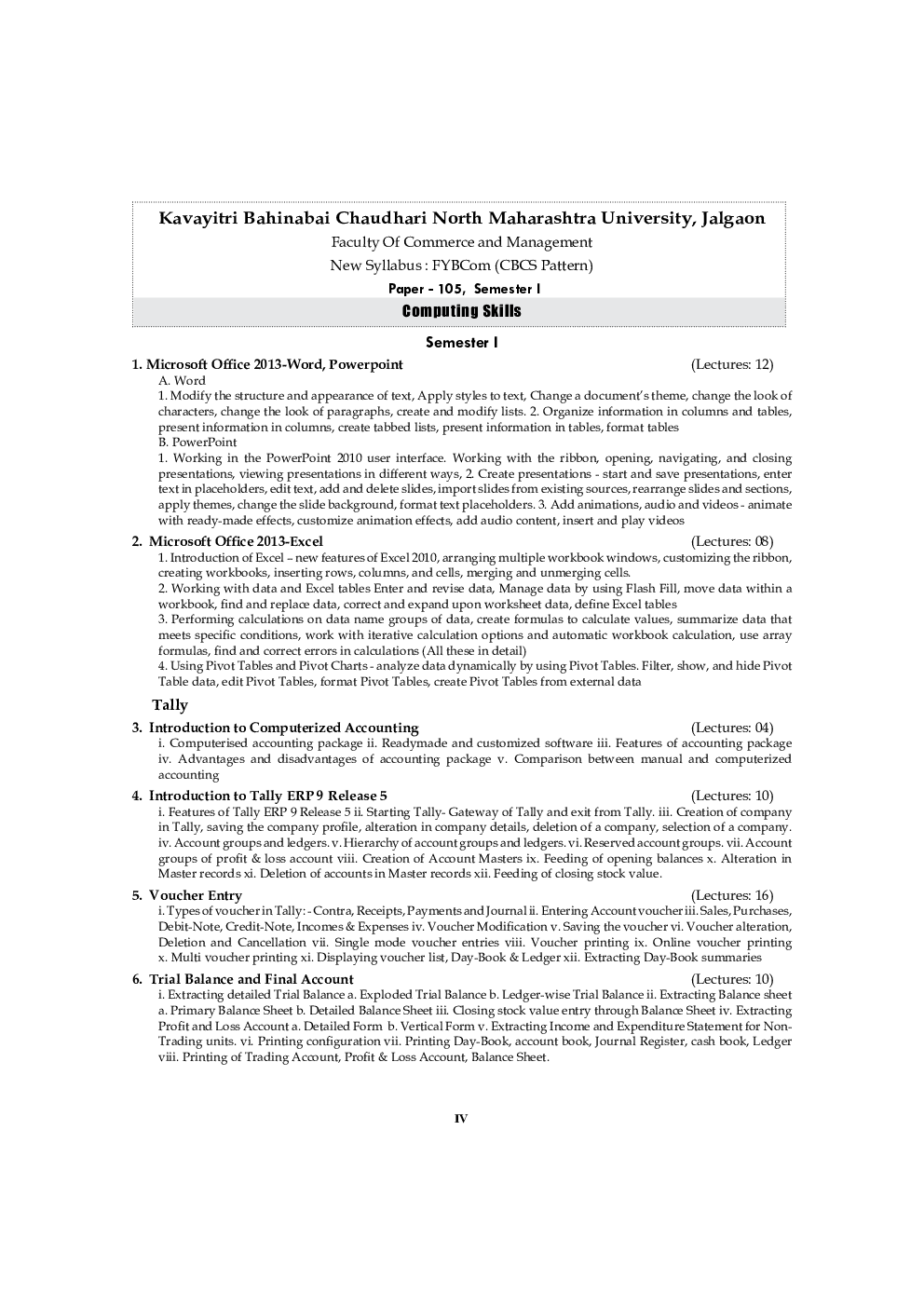 Computing Skills (MicrosOft Office 2013 | Tally ERP 9) - Page 5