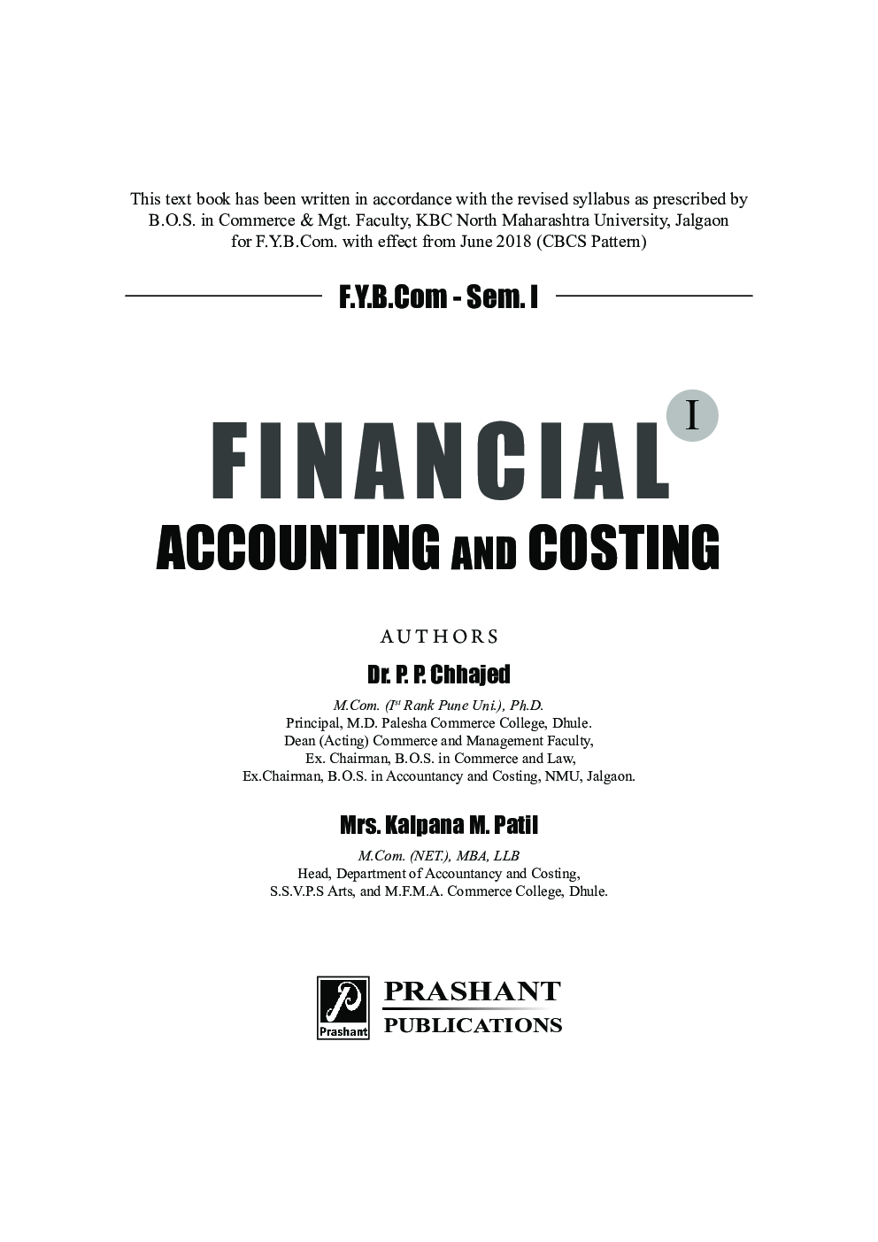 Financial Accounting And Costing - I - Page 2
