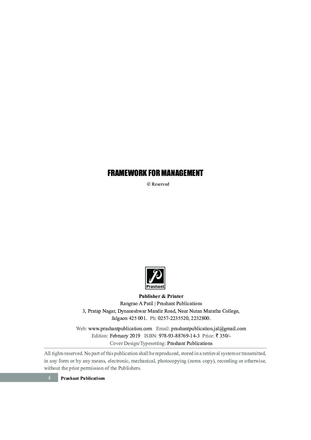 Framework For Management - Page 3