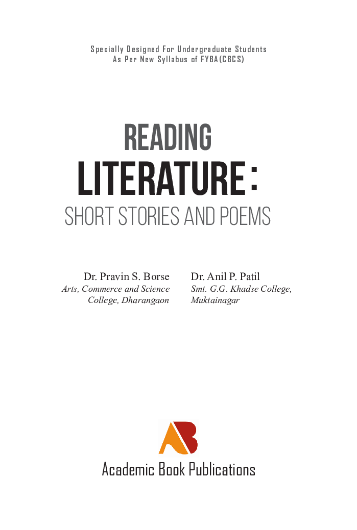 Reading Literature : Short Stories And Poems - Page 2