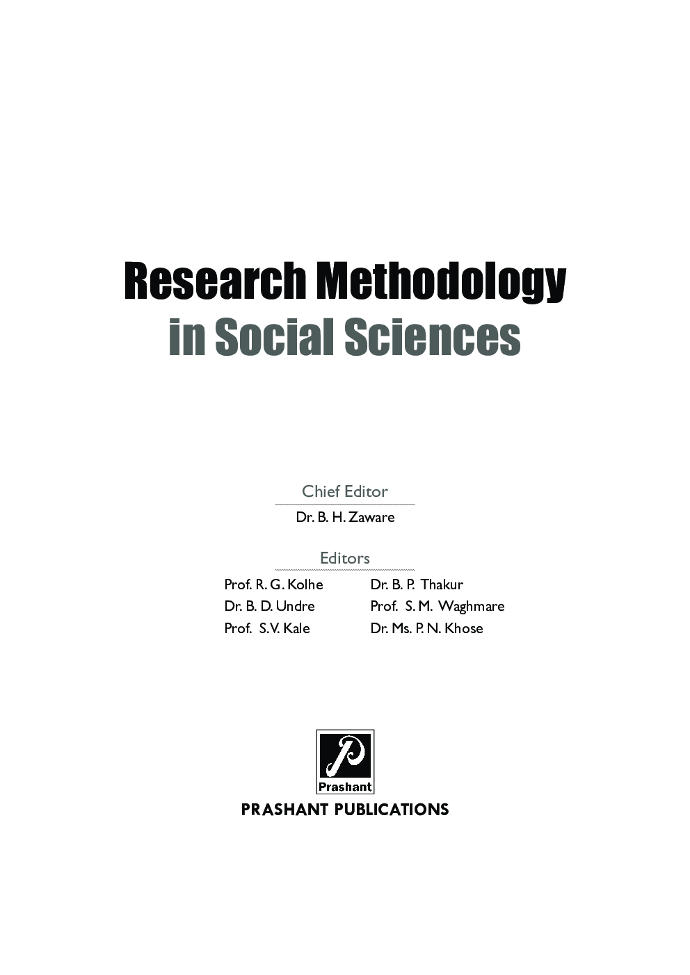 Research Methodology In Social Sciences - Page 2