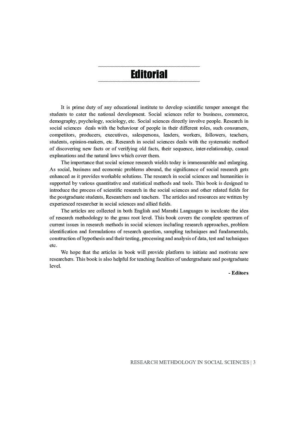 Research Methodology In Social Sciences - Page 4