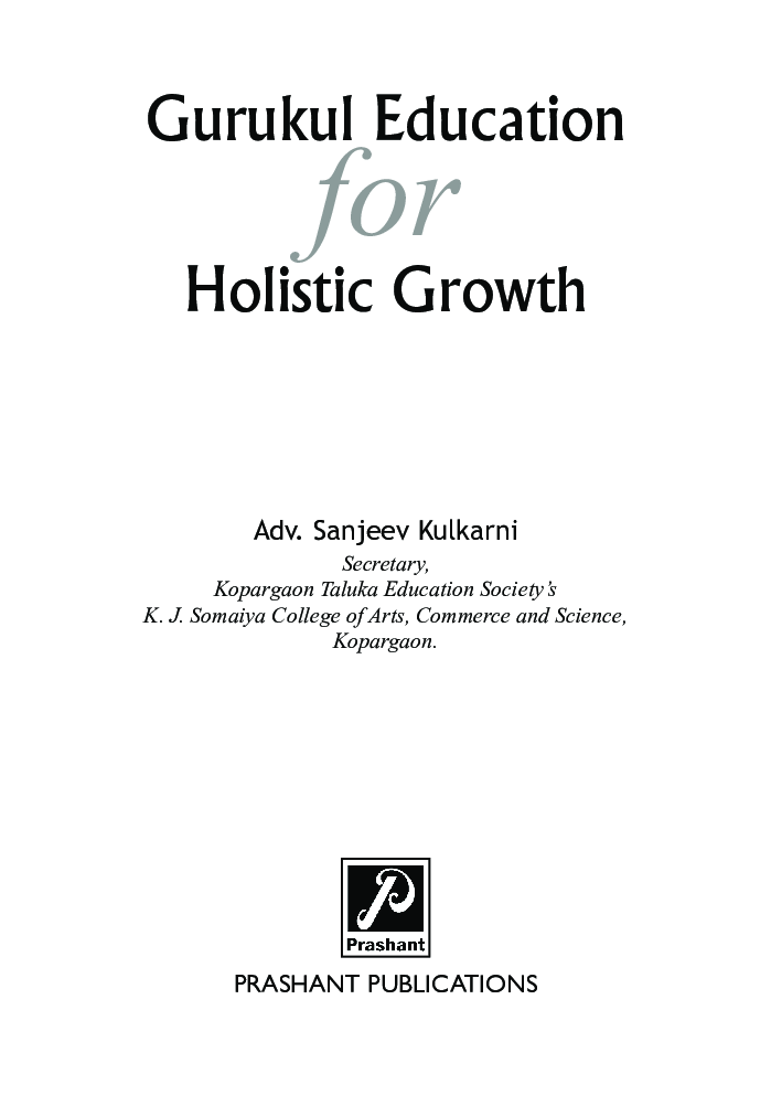 Gurukul Education For Holistic Growth - Page 2