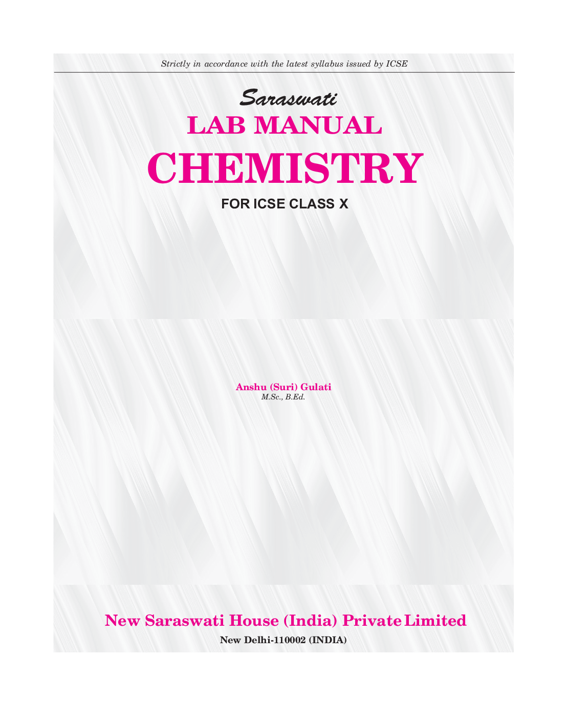 Download ICSE Lab Manual For Class 10 Chemistry PDF Online by Anshu