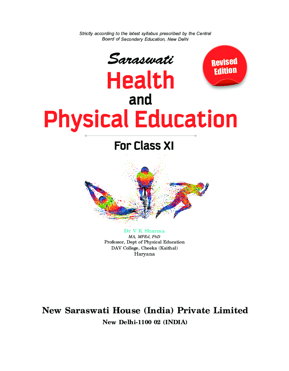 Download CBSE Health And Physical Education For Class 11 PDF Online