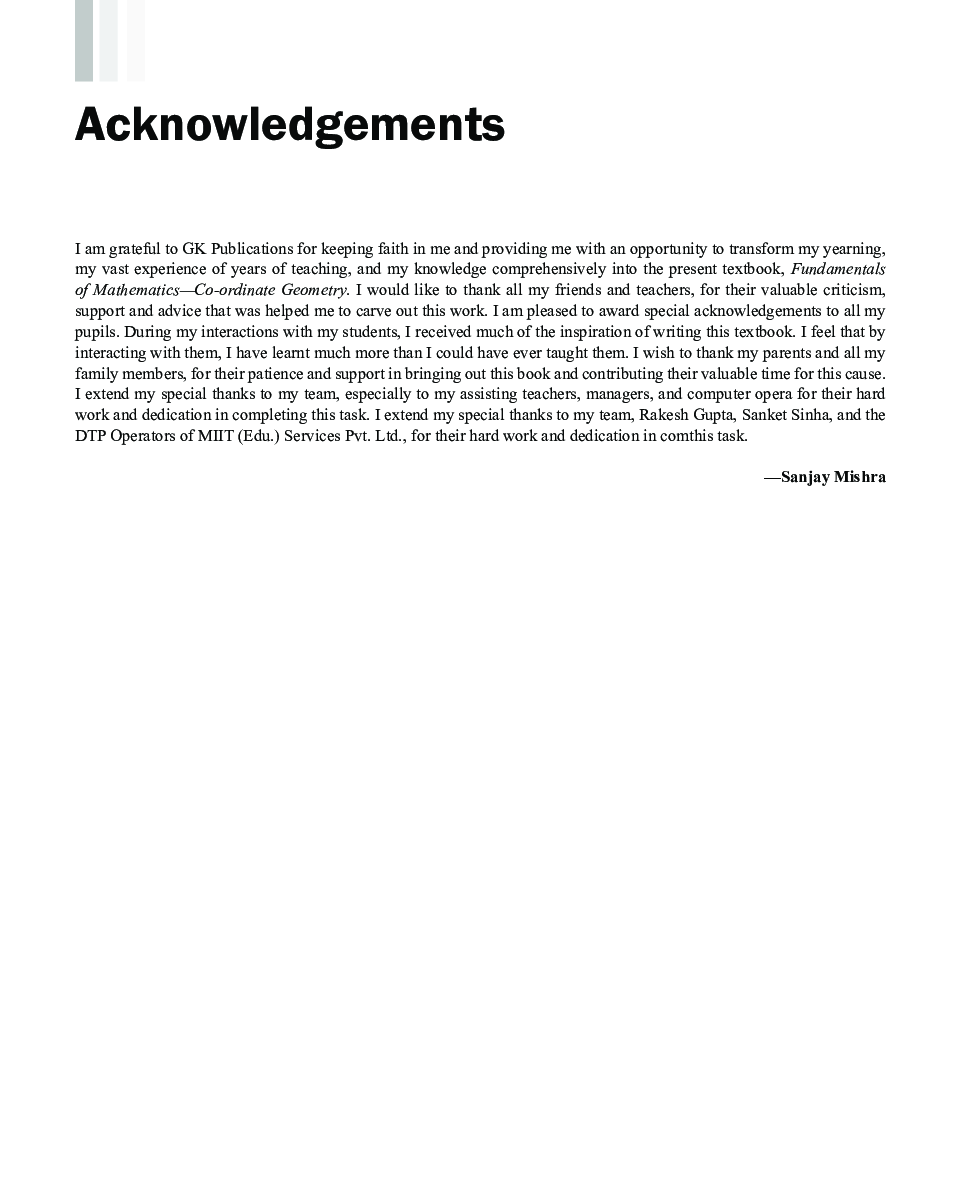 Fundamentals Of Mathematics - Co-Ordinate Geometry 2ed - Page 5