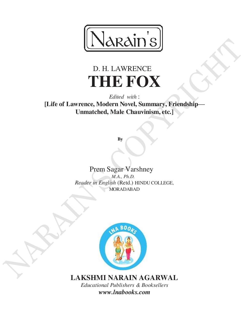 Narains D. H. Lawrence The Fox - Page 2