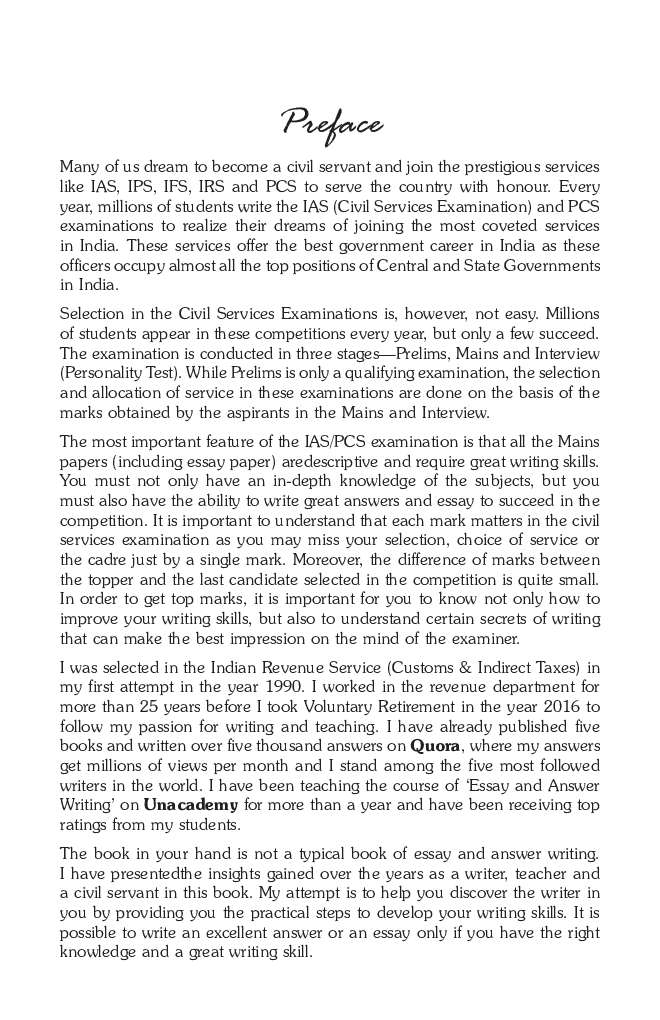 Mastering Essay & Answer Writing For UPSC Civil Services IAS/ IPS & State PSC Main Exam - Page 4