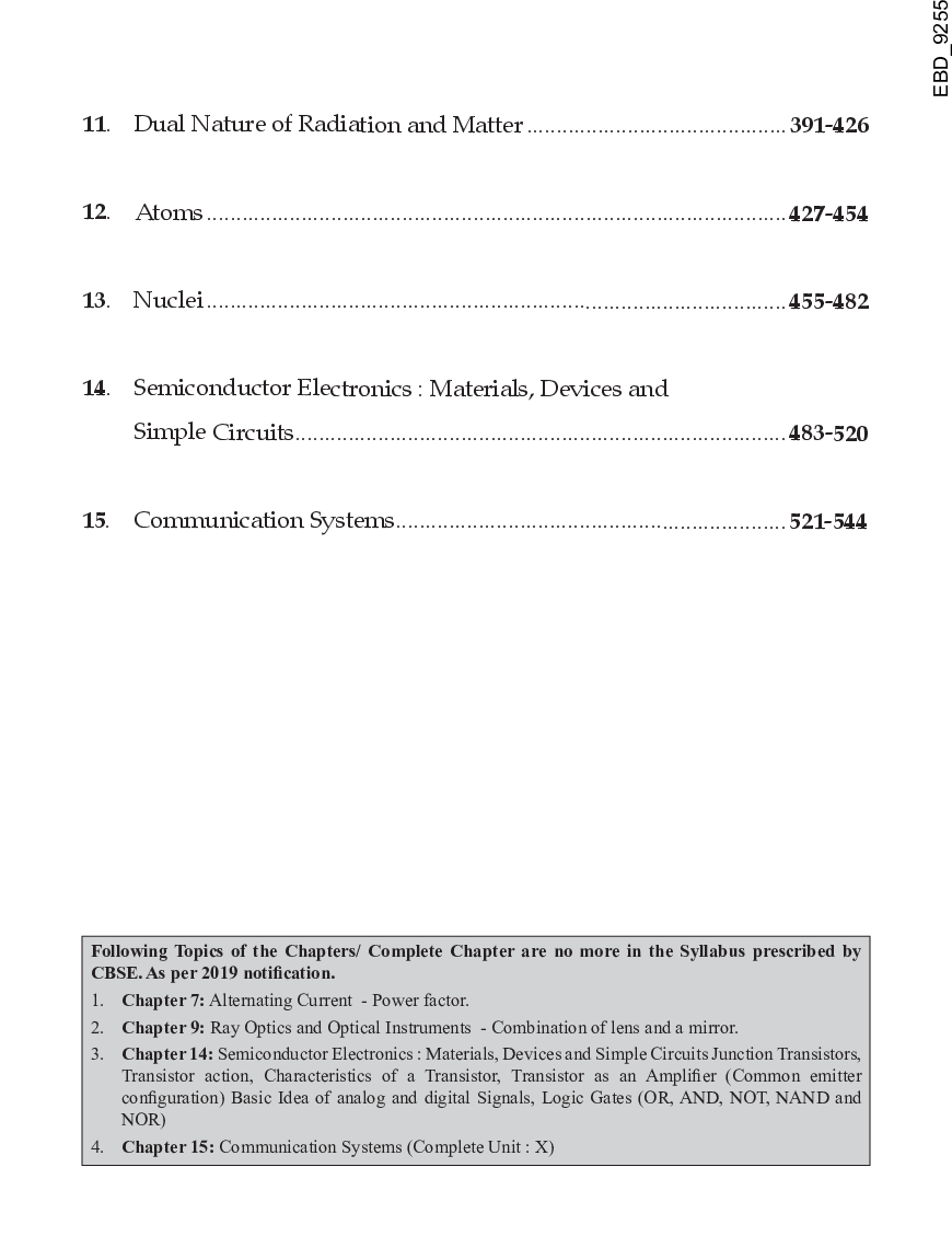 Chapter-Wise NCERT + Exemplar + Past 13 Years Solutions For CBSE Class 12 Physics 7th Edition - Page 5