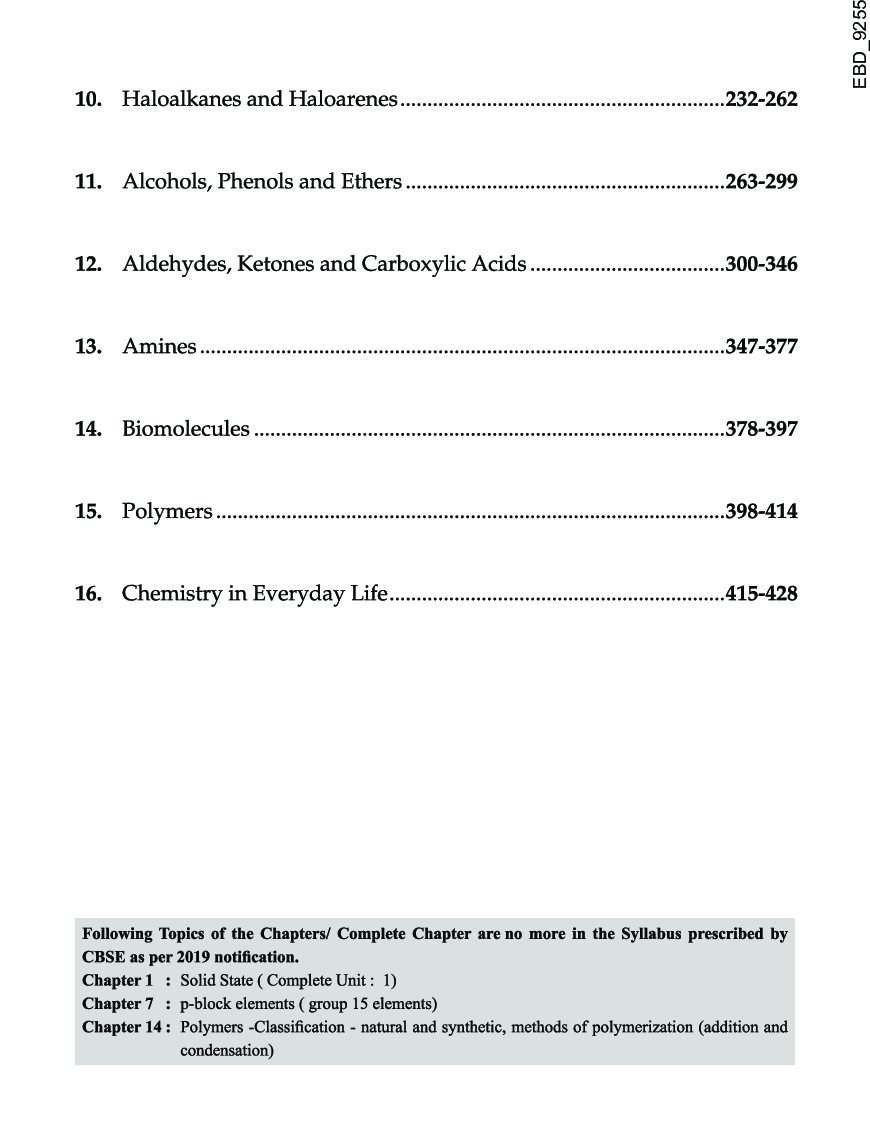 Chapter-Wise NCERT + Exemplar + Past 13 Years Solutions For CBSE Class 12 Chemistry 7th Edition - Page 5