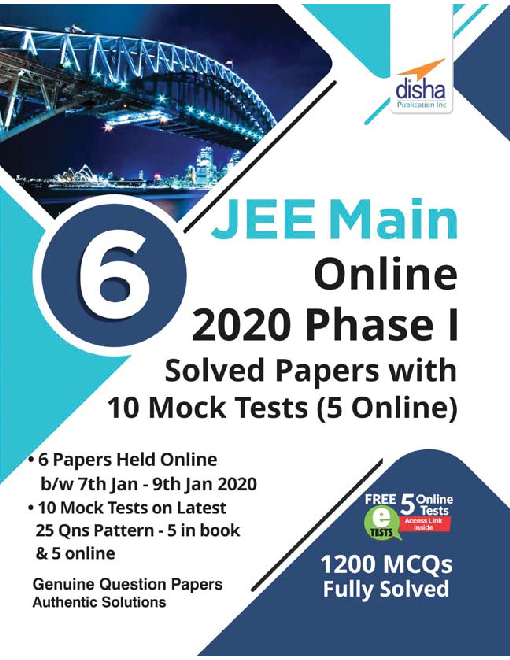6 JEE Main Online 2020 Phase I Solved Papers With 10 Mock Tests (5 Online) - Page 1