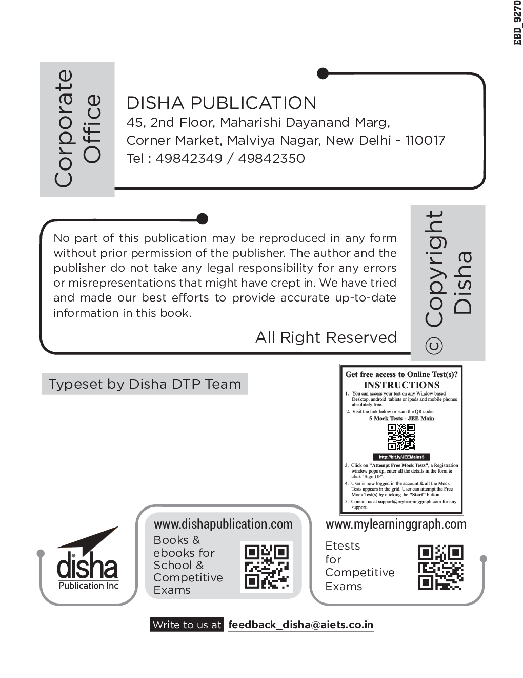 6 JEE Main Online 2020 Phase I Solved Papers With 10 Mock Tests (5 Online) - Page 3