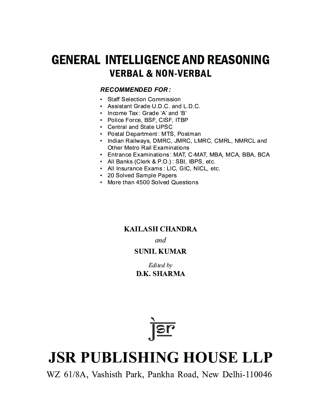 General Intelligence And Reasoning: Verbal & Non-Verbal - Page 5