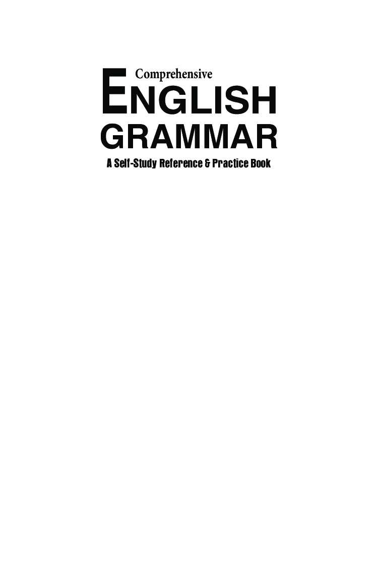 Comprehensive English Grammar - Page 3