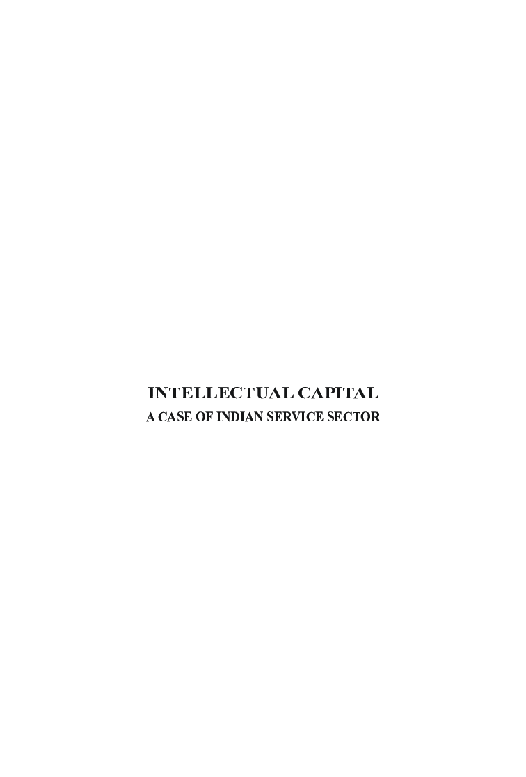 Intellectual Capital: A Case Of Indian Service Sector - Page 3