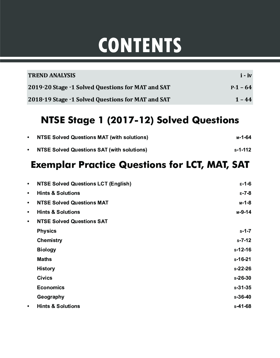NTSE Stage 1 Question Bank - 9 States Past (2012-20) + Practice Question Bank 4th Edition - Page 4