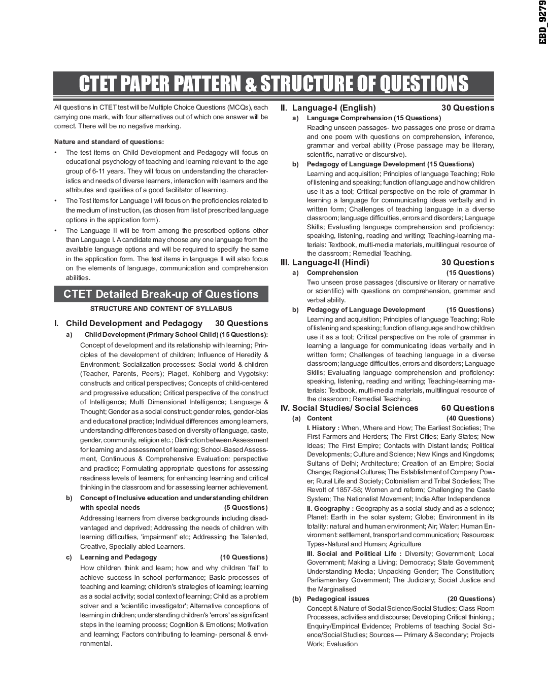 CTET Paper 2 Social Studies / Science 12 Solved + 15 Practice Sets (Class 6 - 8 Teachers) 6th Edition - Page 5