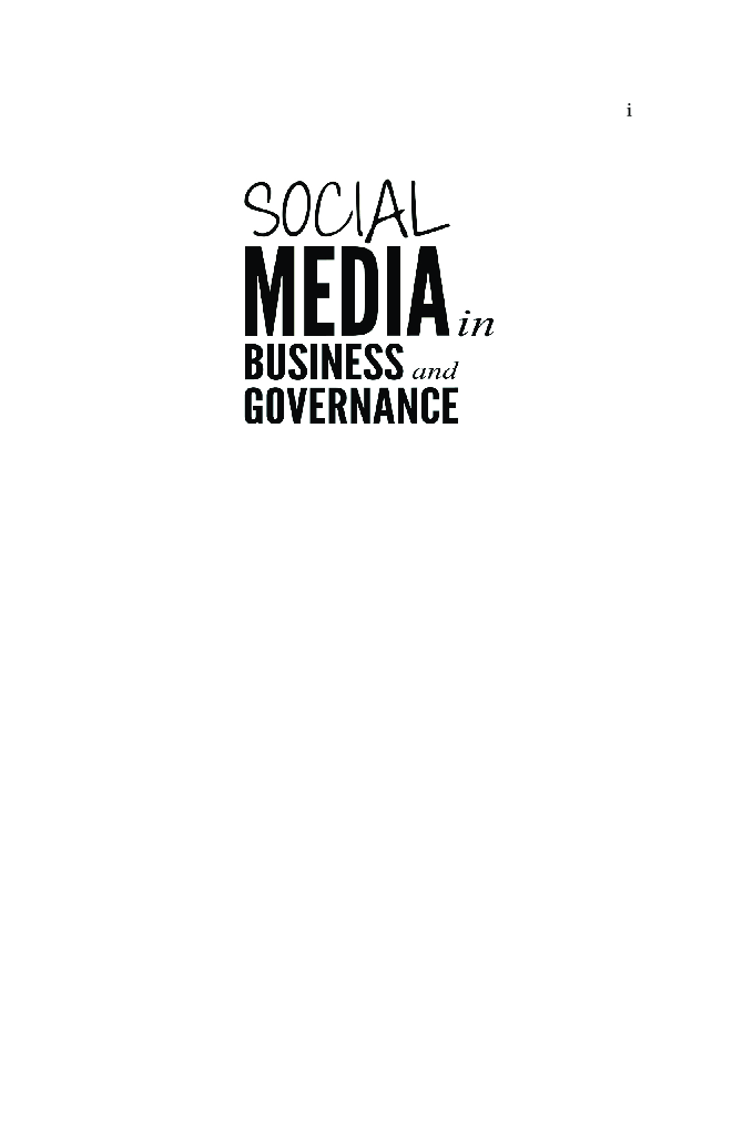 Social Media In Business And Governance - Page 2
