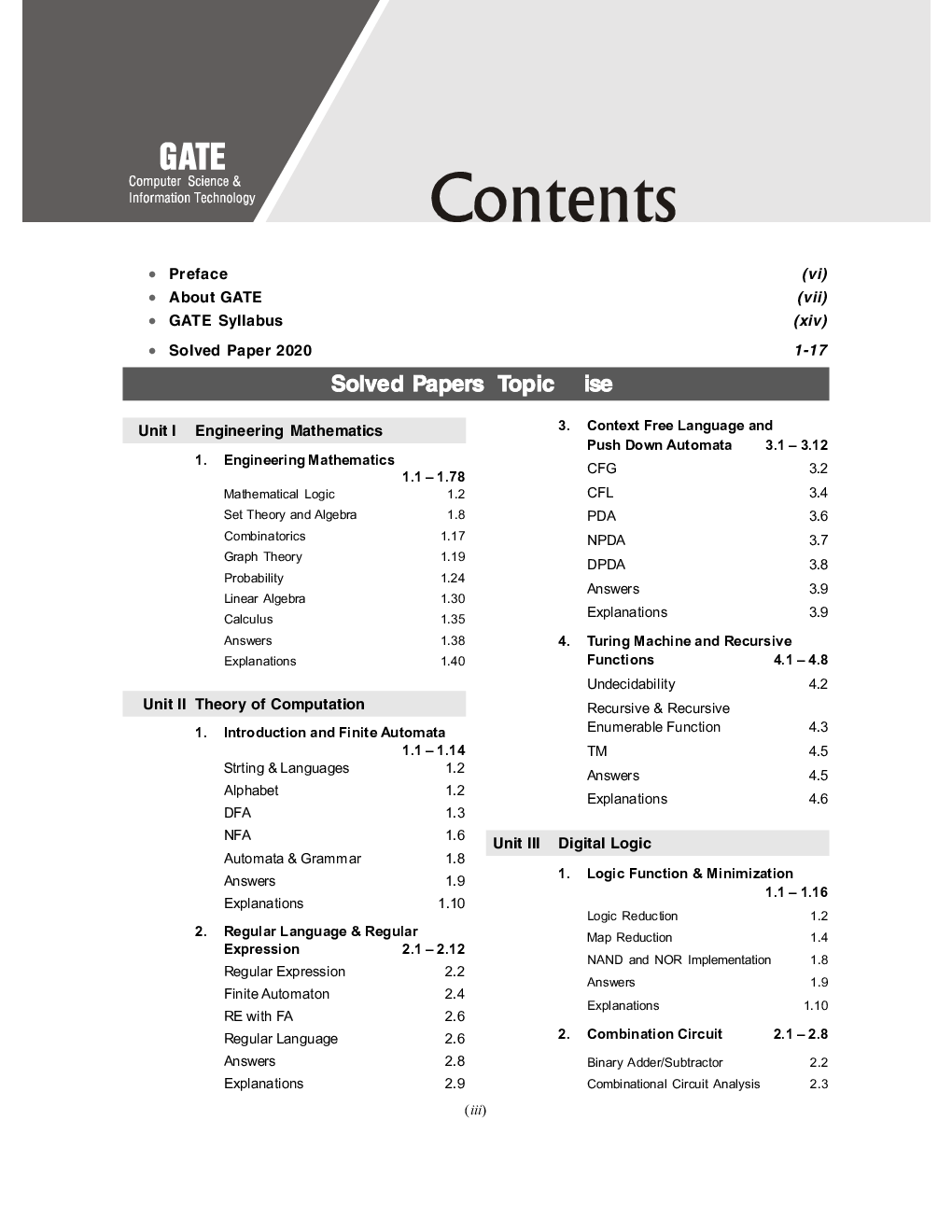GATE 2021 Computer Science & Information Technology Topicwise (31 Years Solved Papers) - Page 4