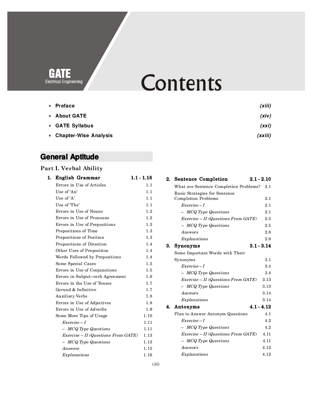 GATE 2021 Electrical Engineering - Guide - Page 4