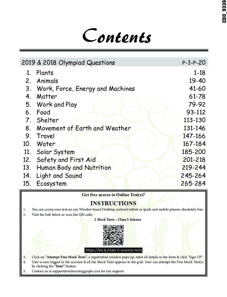 Olympiad Champs Science Class 5 With Past Olympiad Questions 4th Edition - Page 5