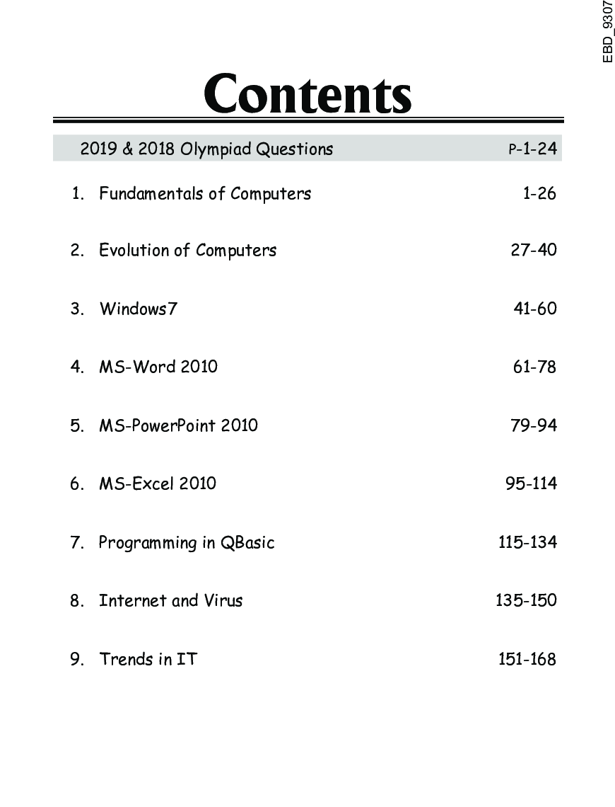 Olympiad Champs Cyber Class 7 With Past Olympiad Questions 2nd Edition - Page 5
