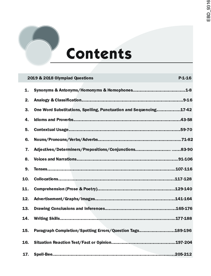 Olympiad Champs English Class 8 With Past Olympiad Questions 4th Edition - Page 5