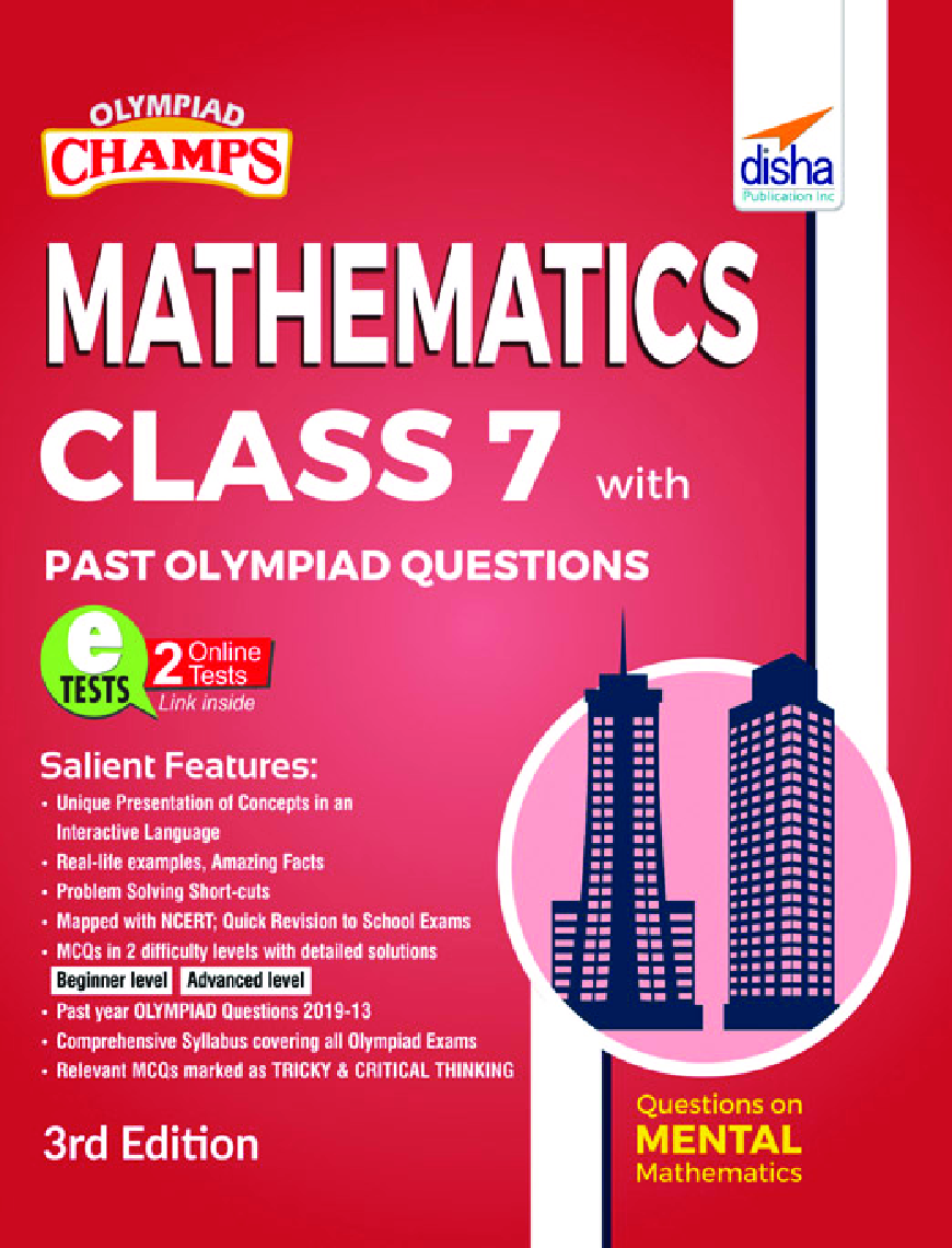Olympiad Champs Mathematics Class 7 With Past Olympiad Questions 3rd Edition - Page 1
